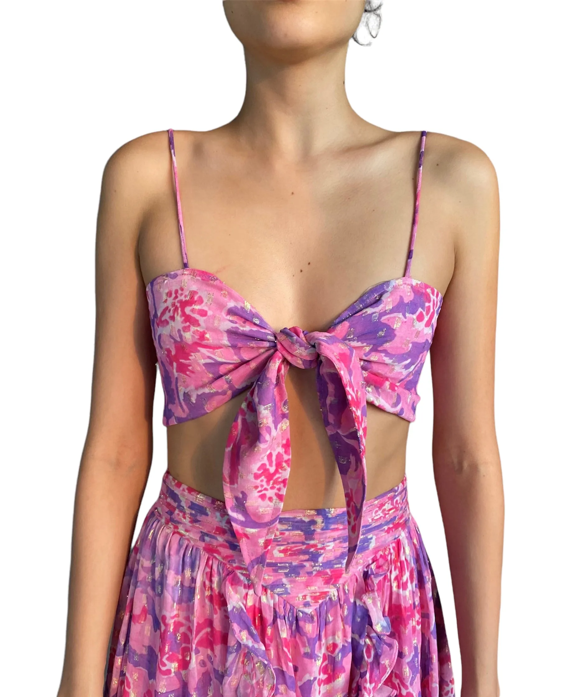 Rococo Sand - Lei Bandeau - Bubblegum Pink & Purple sold by Jessie Boutique product image thumbnail 3