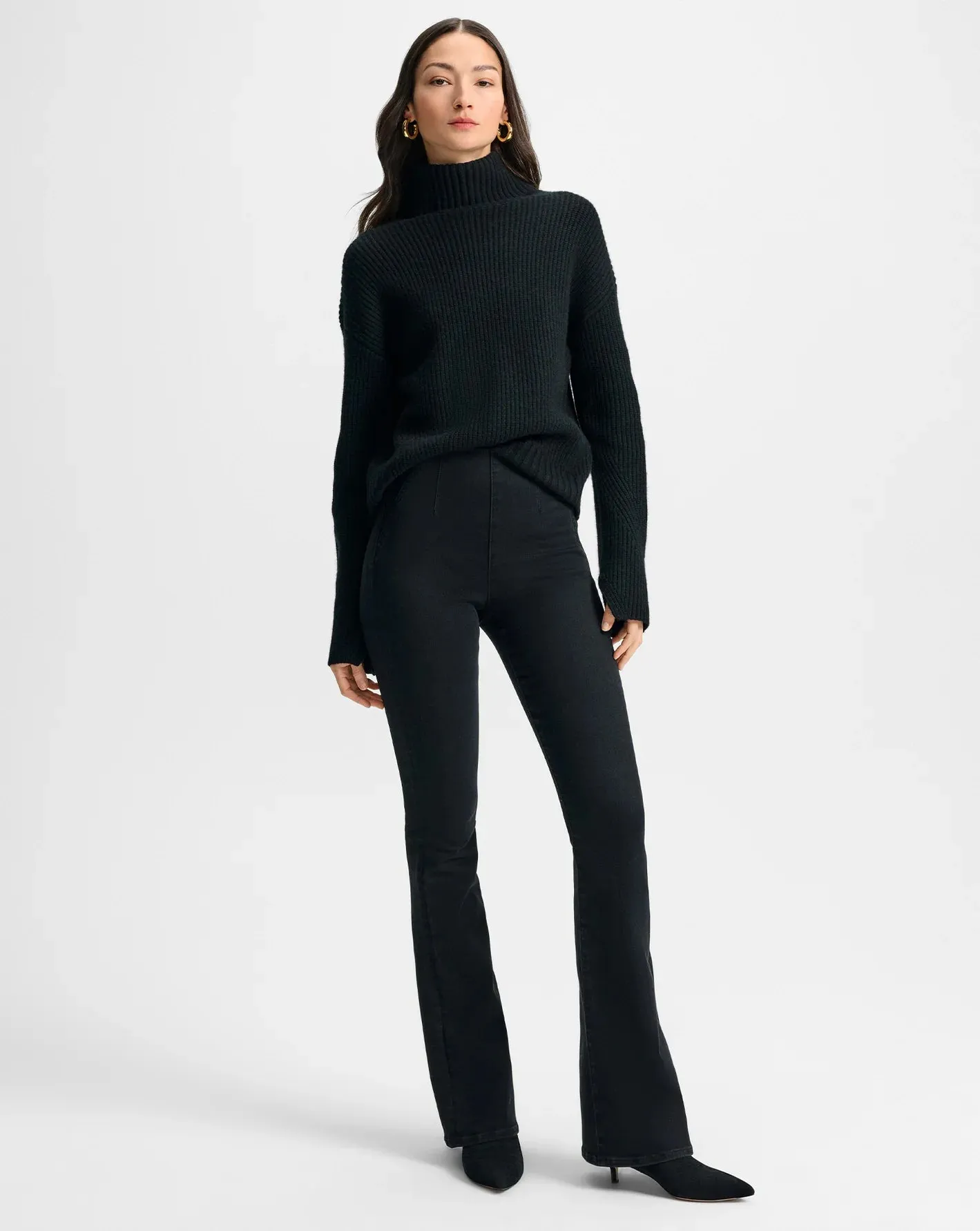 Veronica Beard - Beverly Flare Jean - Onyx sold by Jessie Boutique