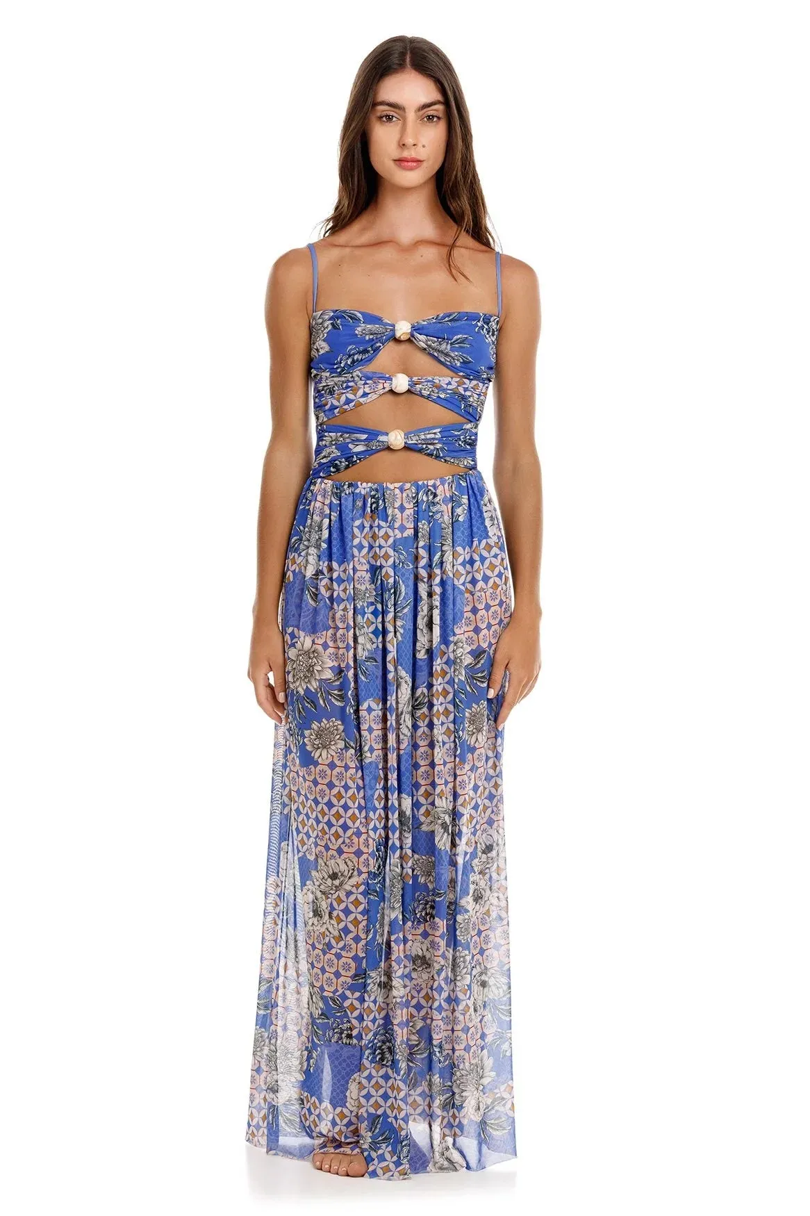 Aguabendita - Meeg Dress - Blue sold by Jessie Boutique