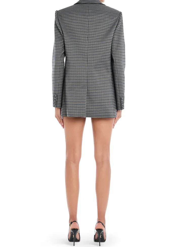 SER.O.YA - Walter Blazer - Charcoal Houndstooth sold by Jessie Boutique product image thumbnail 3