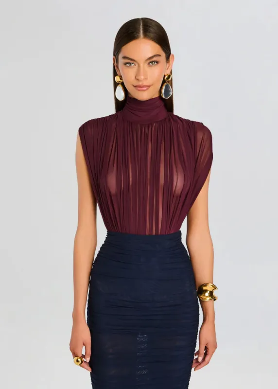 SER.O.YA - Giulia Bodysuit - Merlot sold by Jessie Boutique