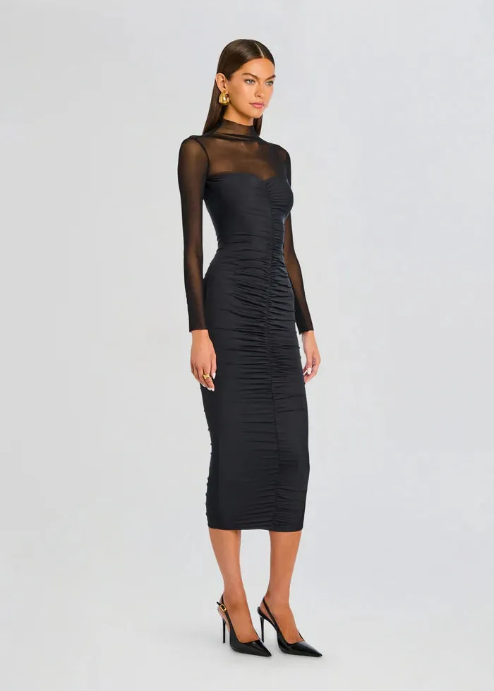 SER.O.YA - Emilyn Midi Dress - Black sold by Jessie Boutique product image thumbnail 3