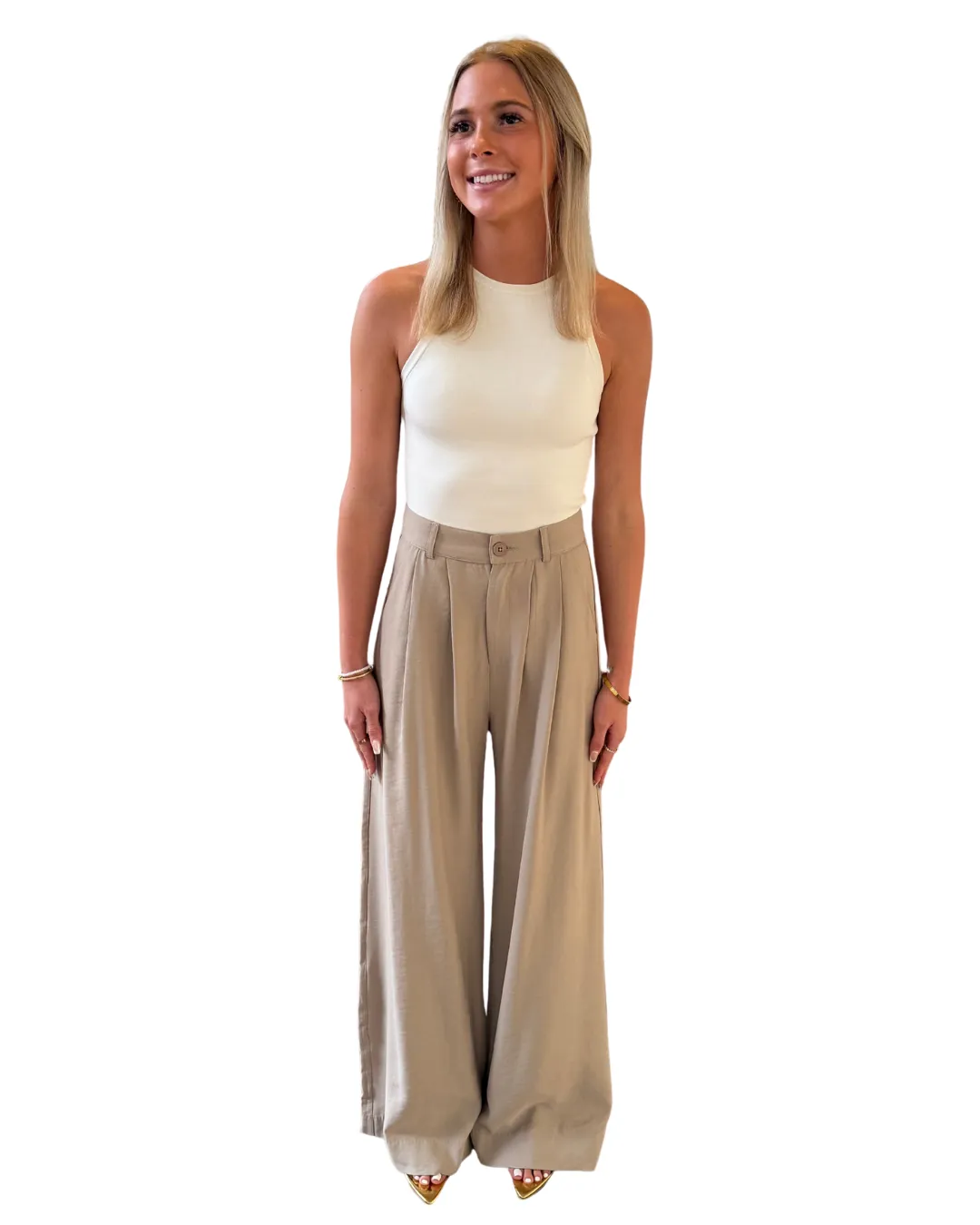 Nonchalant - Fabi Pants - Taupe | Jessie Boutique Exclusive Color sold by Jessie Boutique