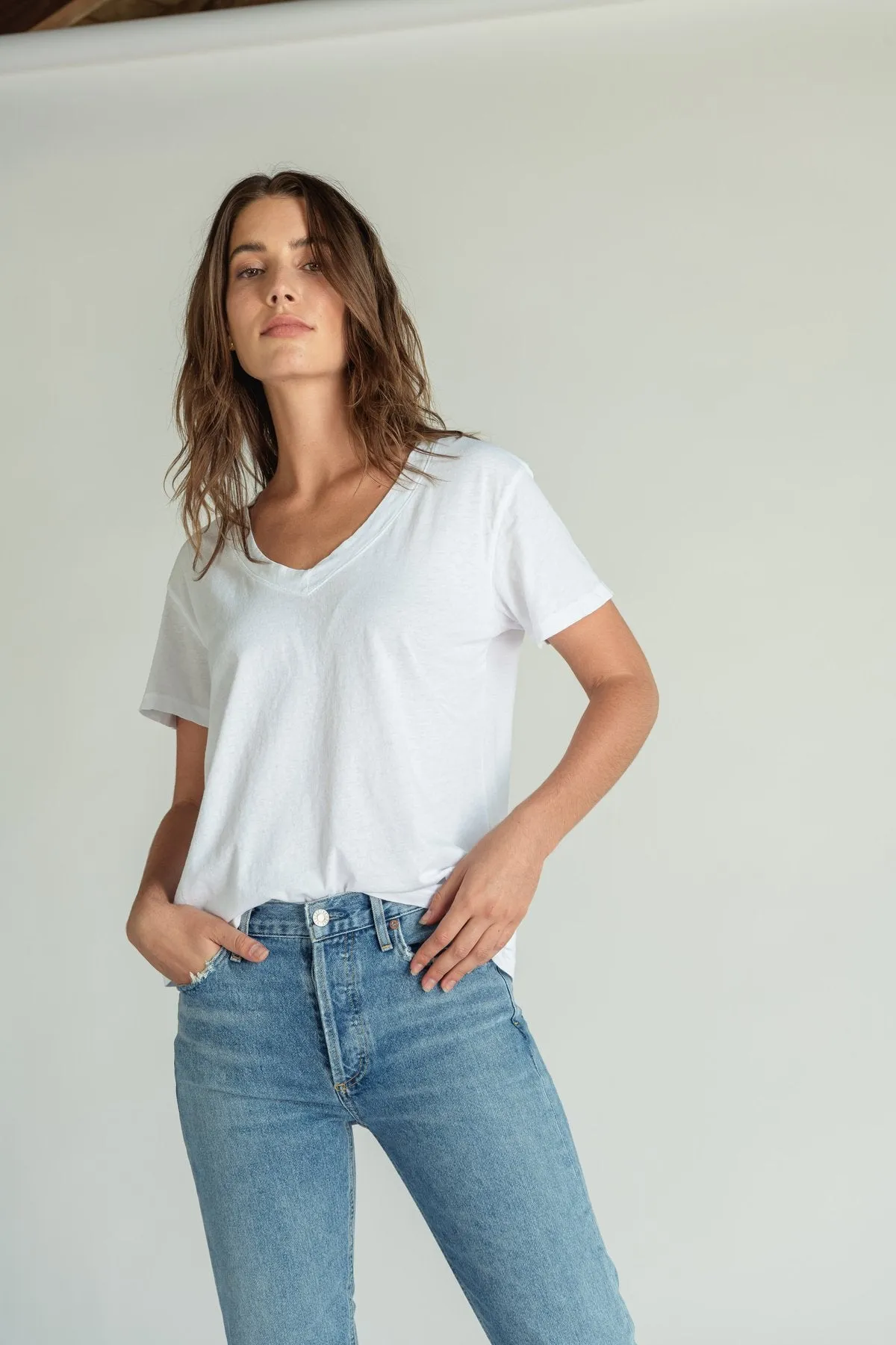 Perfect White Tee - Hendrix V Neck - Multiple Colors Available sold by Jessie Boutique