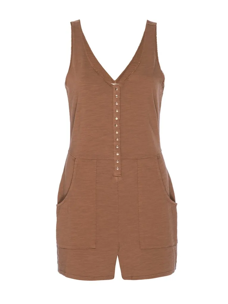 Nation - Gidget Utility Romper - Pecan sold by Jessie Boutique product image thumbnail 2