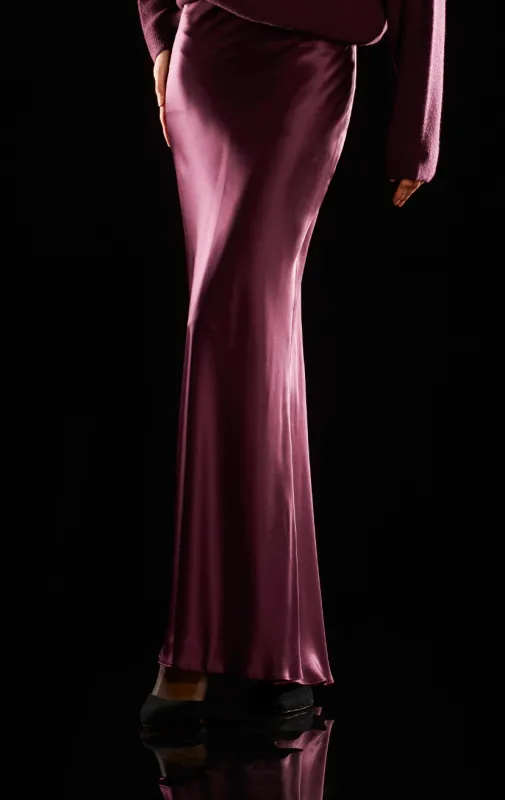 The Sei - Bias Maxi Skirt - Merlot sold by Jessie Boutique