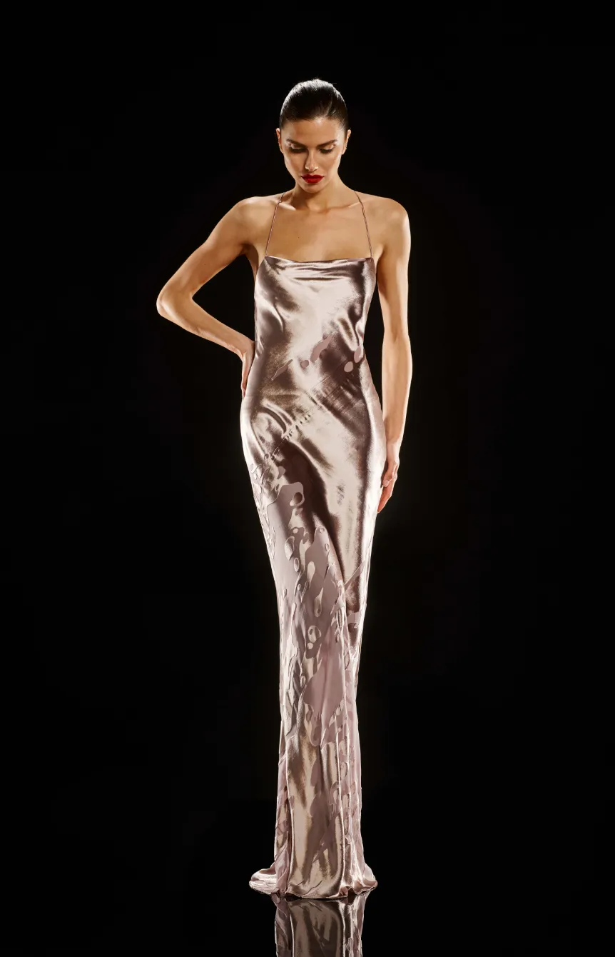 The Sei - Cowl Bias Gown - Dusty Rose sold by Jessie Boutique