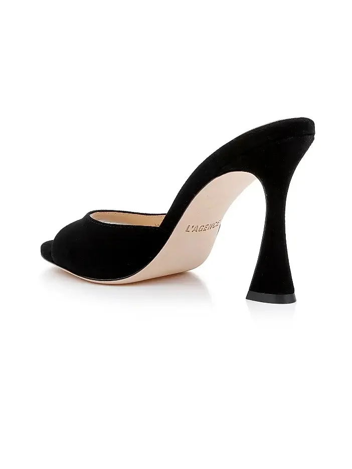 L’agence - Avery Open Toe Mules - Black Suede sold by Jessie Boutique product image thumbnail 3