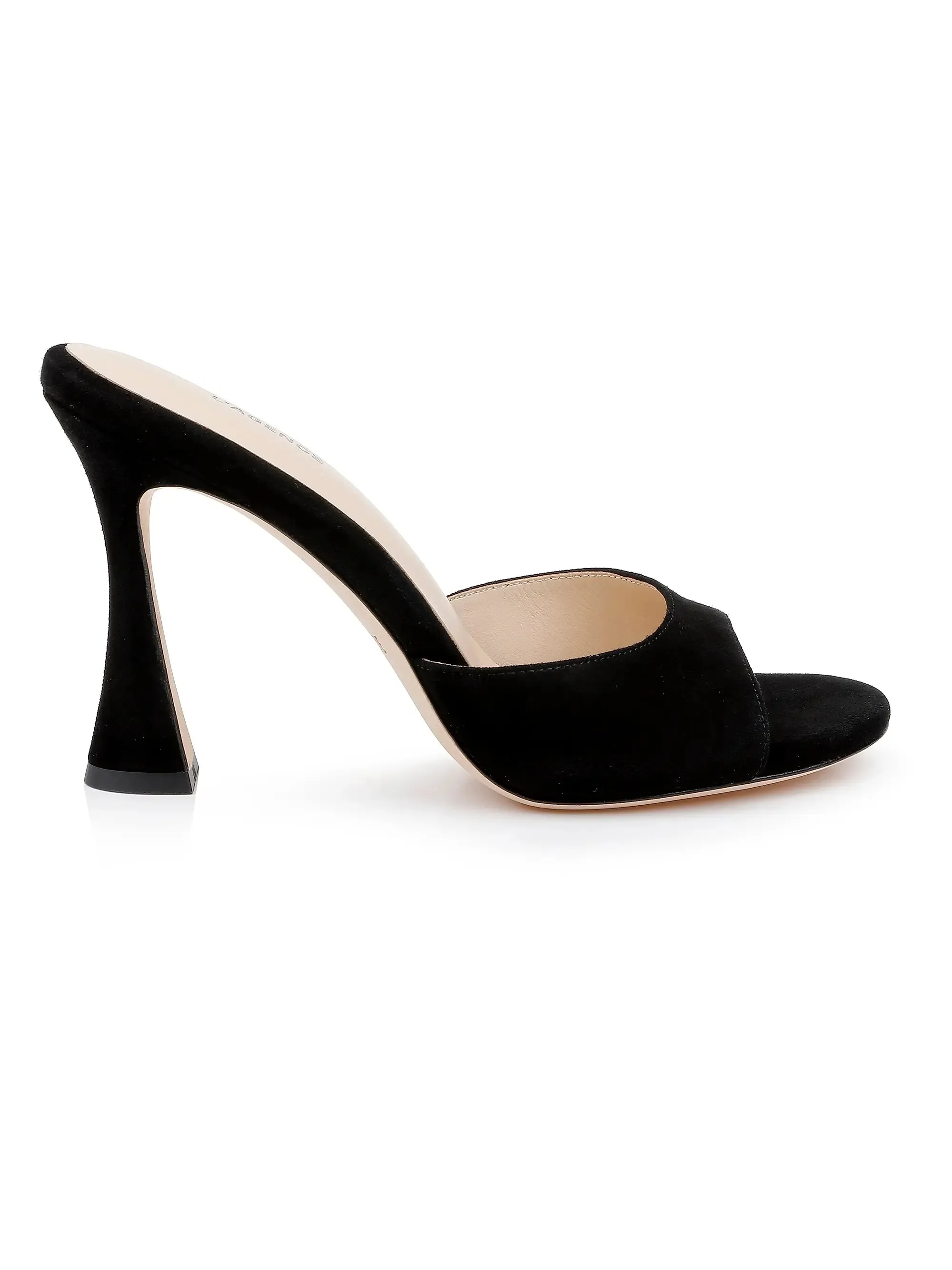 L’agence - Avery Open Toe Mules - Black Suede sold by Jessie Boutique product image thumbnail 2