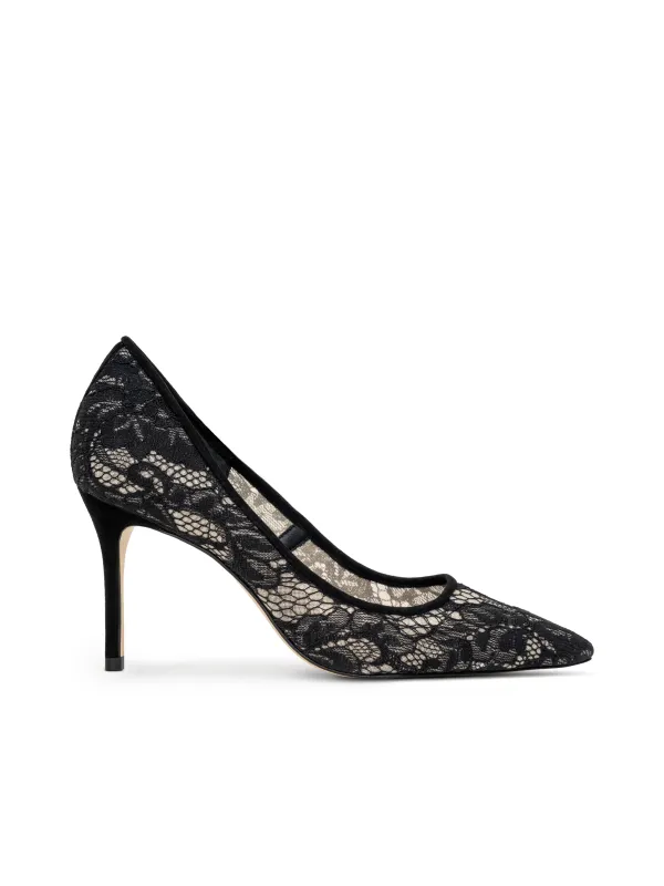 L’agence - Maelle Pump - Black Lace sold by Jessie Boutique