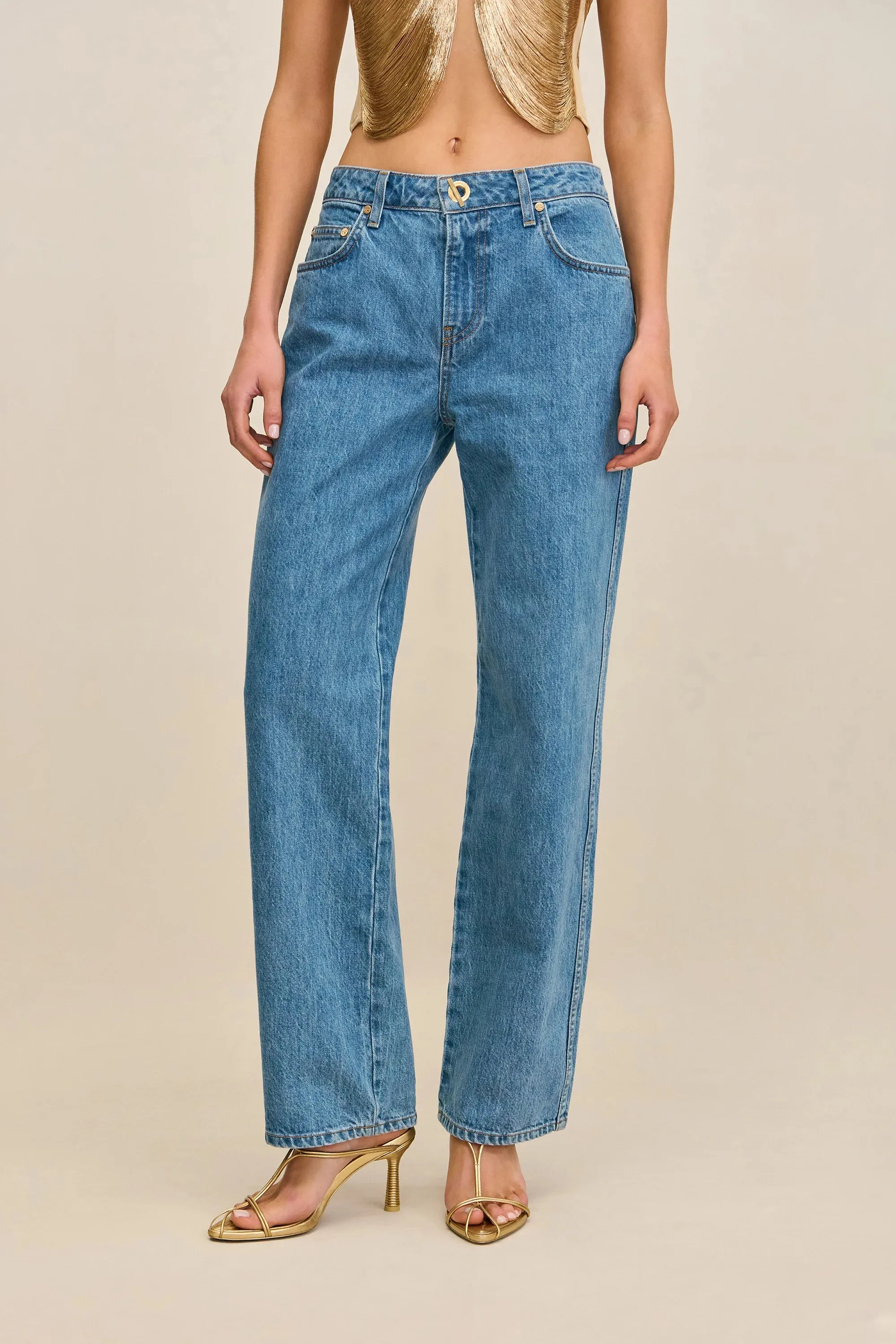 Cult Gaia - Tamar Jean - Medium Stone Wash sold by Jessie Boutique