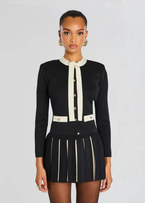 Retrofete - Virginie Knit Jacket - Metallic Black sold by Jessie Boutique