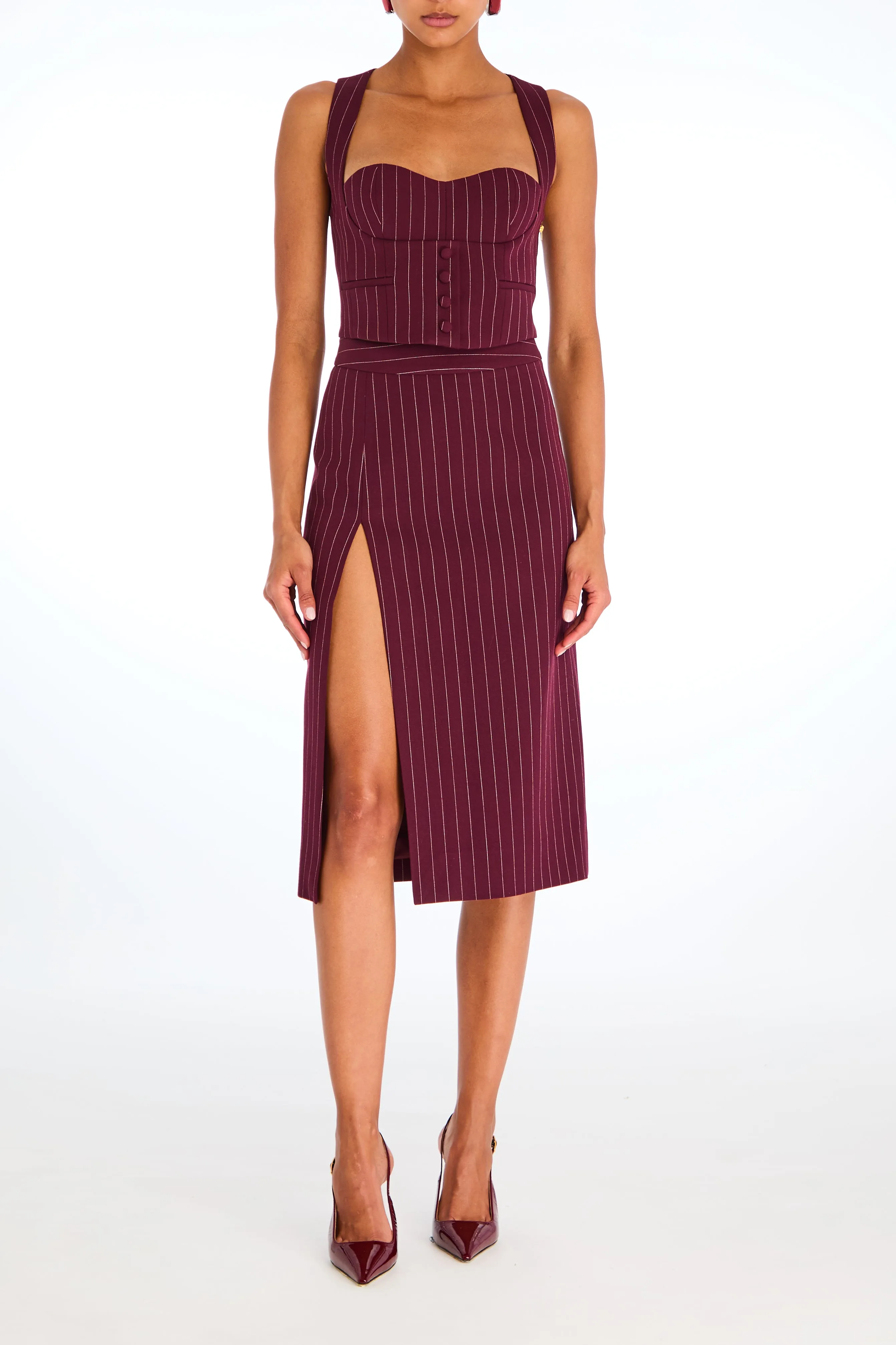 Retrofete - Brigette Skirt - Port sold by Jessie Boutique product image thumbnail 5