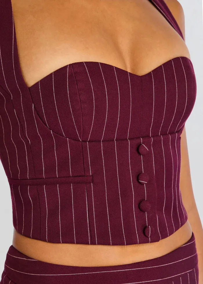 Retrofete - Monet Waistcoat - Port sold by Jessie Boutique product image thumbnail 2