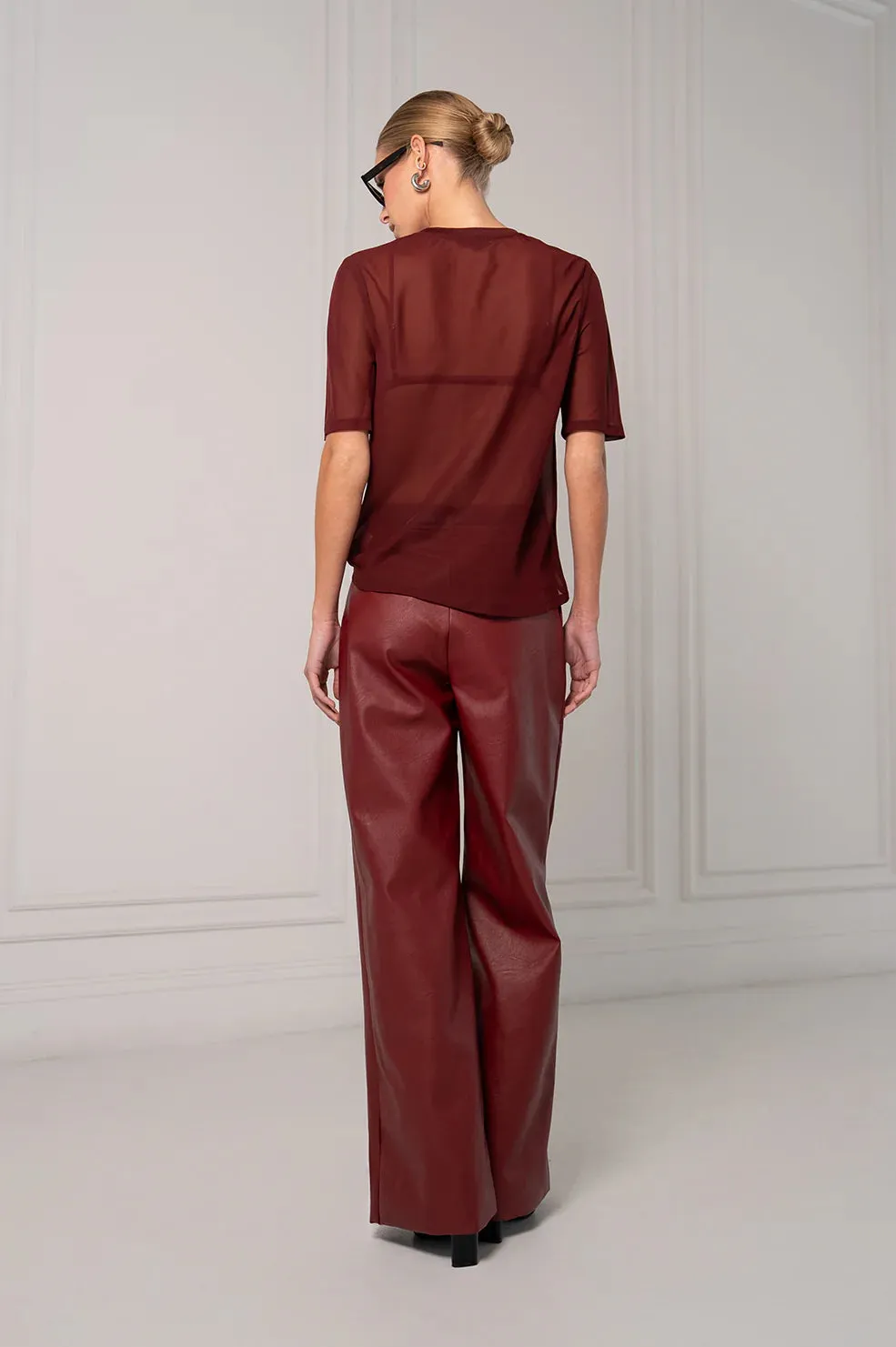 Parentezi - Naomi Tee - Burgundy sold by Jessie Boutique product image thumbnail 2