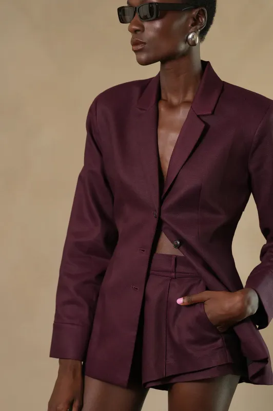 Parentezi - Brielle Shorts - Plum sold by Jessie Boutique