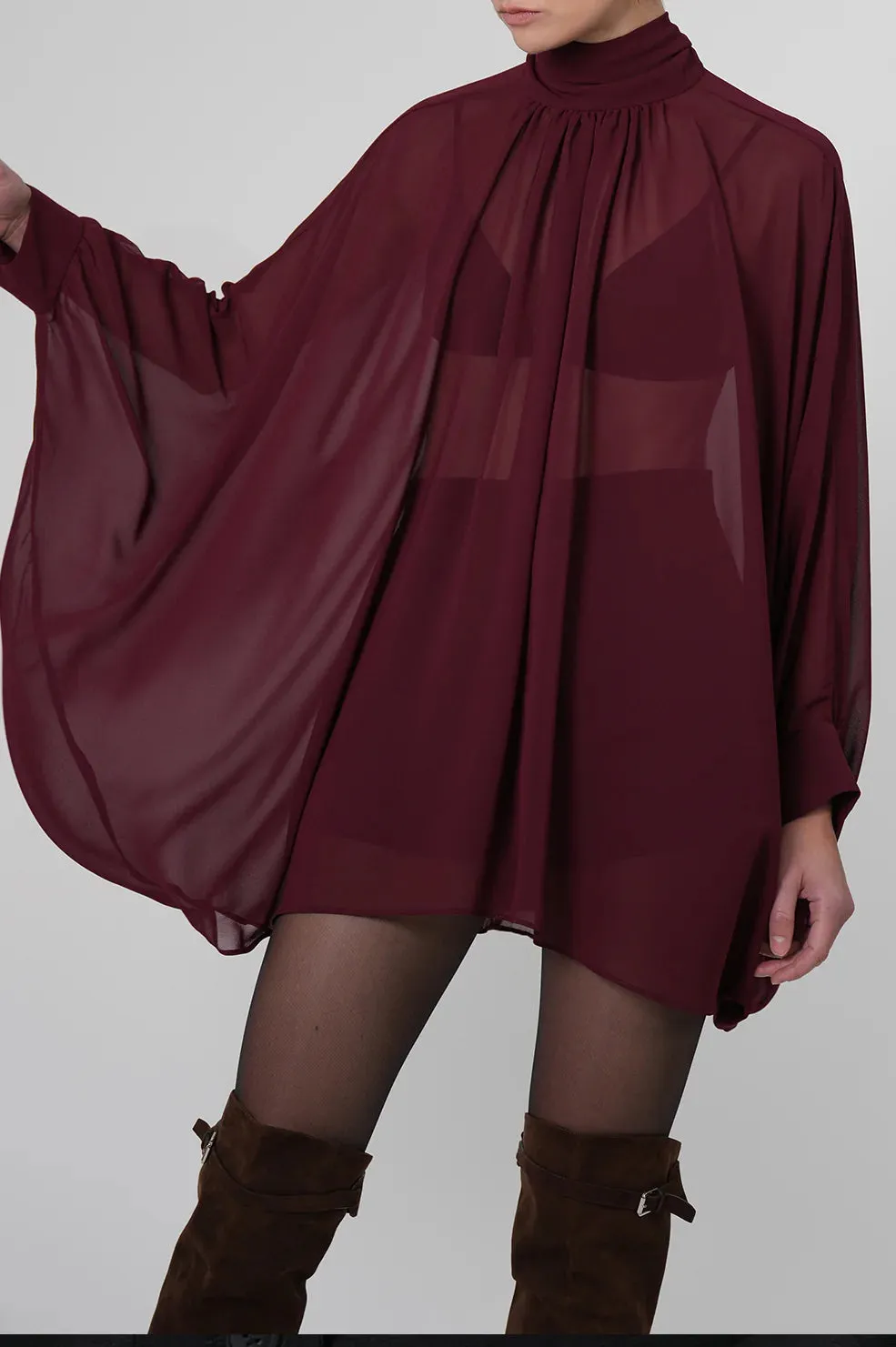 Parentezi - Juliette Dress - Burgundy sold by Jessie Boutique product image thumbnail 2
