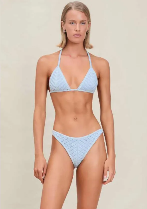 Devon Windsor - Lucinda Metallic Knit Top - Azure sold by Jessie Boutique product image thumbnail 2