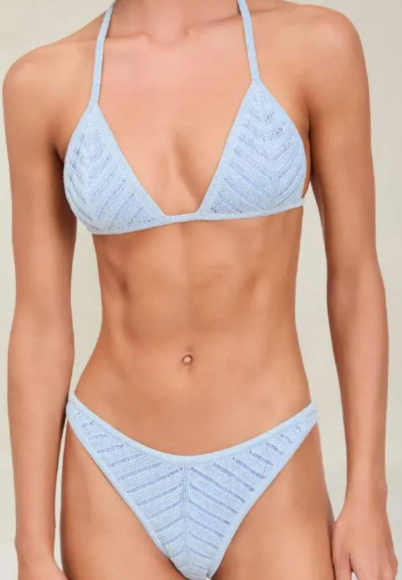 Devon Windsor - Lucinda Metallic Knit Top - Azure sold by Jessie Boutique product image thumbnail 4