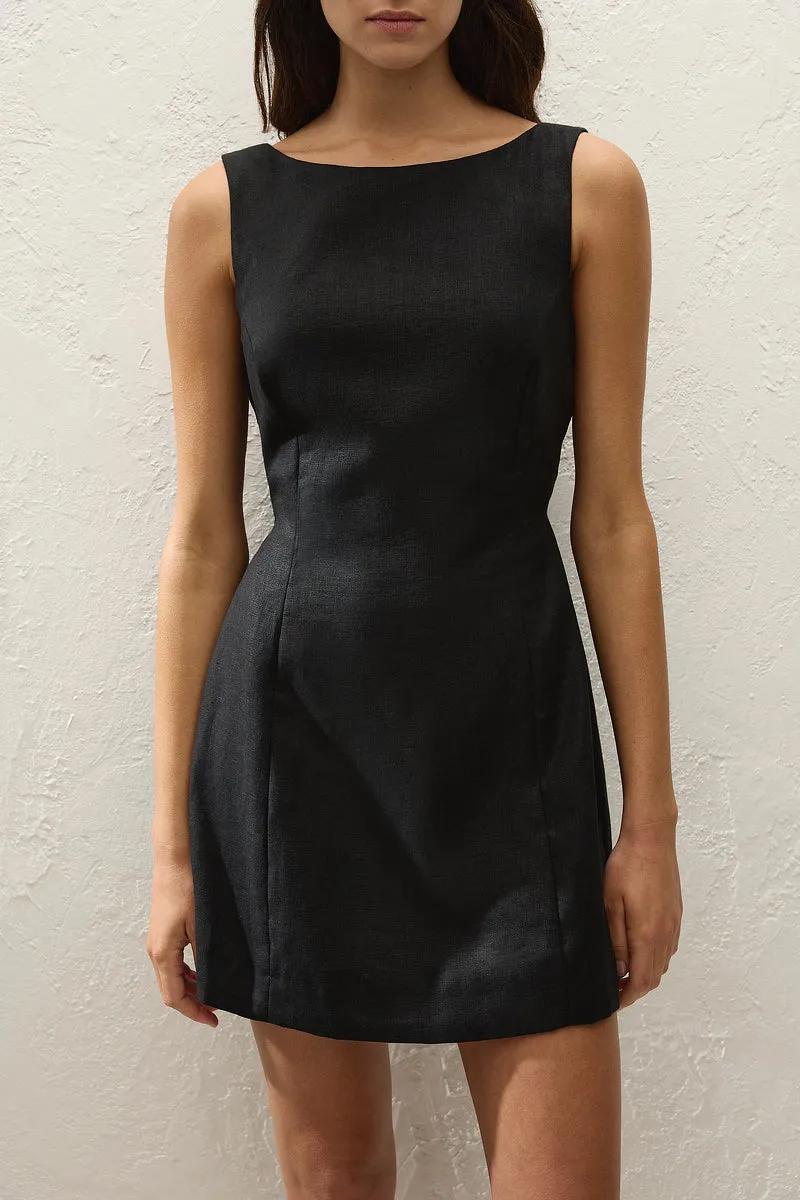 Faithfull The Brand - Sofia Mini Dress - Black sold by Jessie Boutique product image thumbnail 2