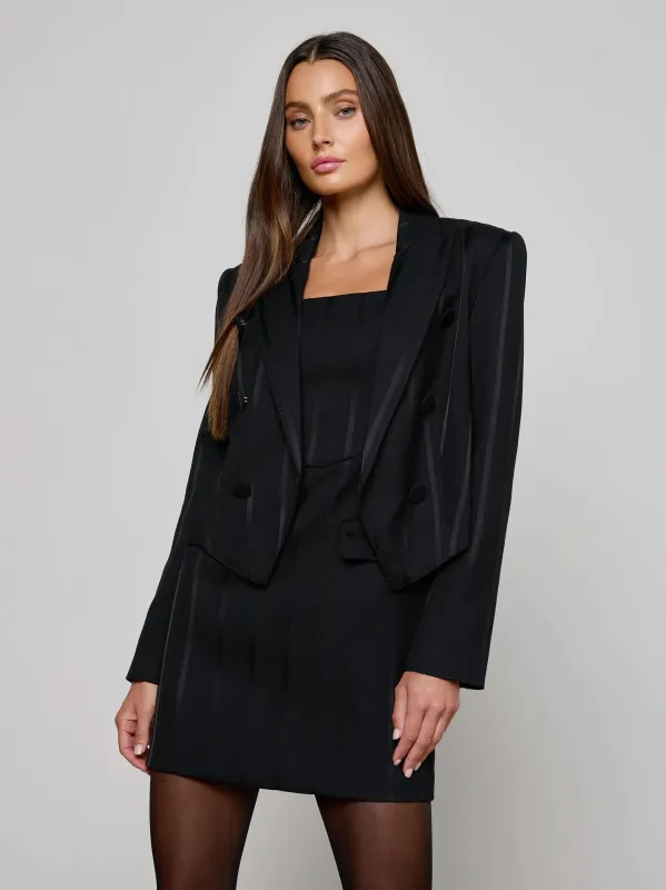 L'agence - Lila Boxy Blazer - Black sold by Jessie Boutique