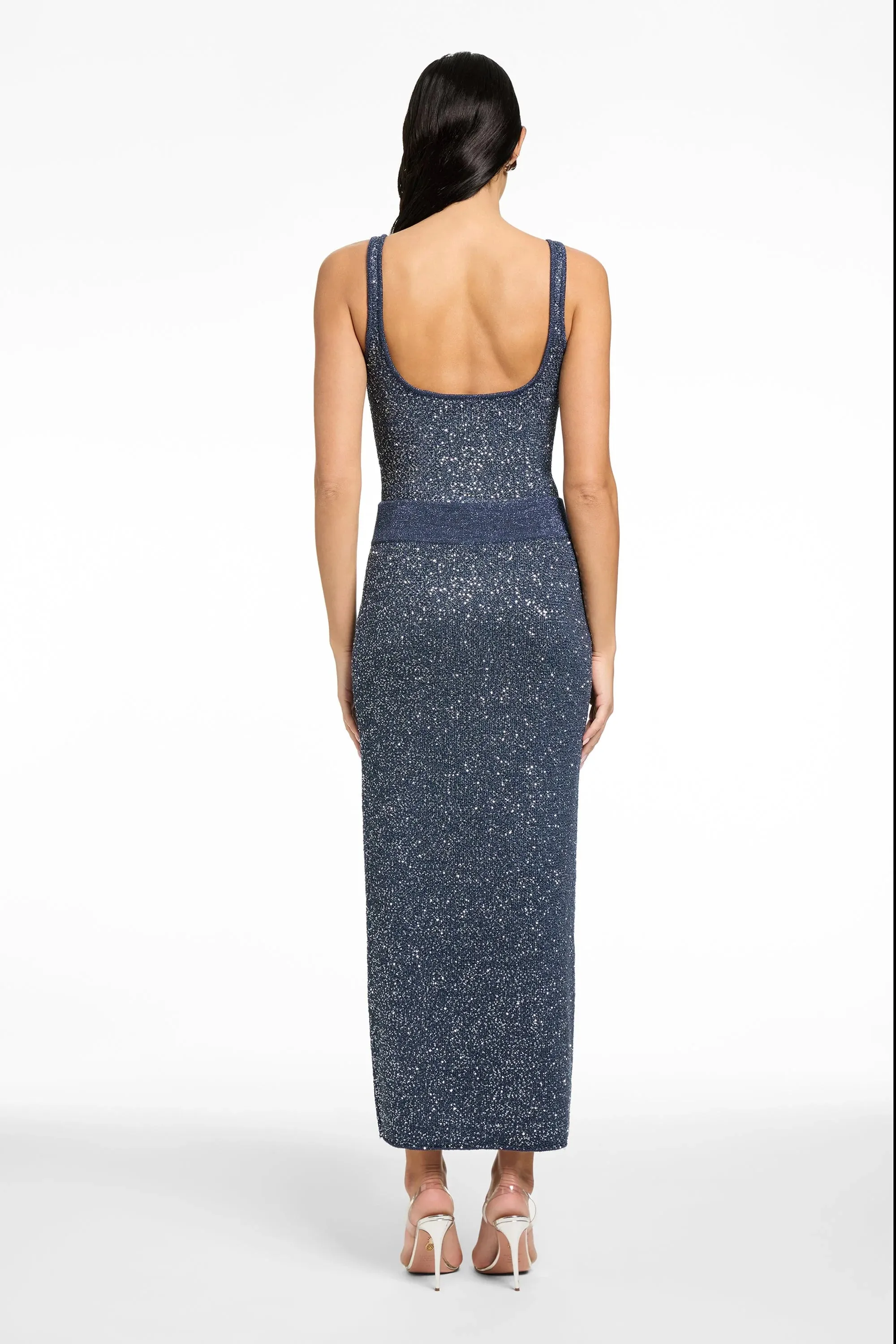 Toccin - Sheila Scoop Neck Thong Bodysuit - Outerspace sold by Jessie Boutique product image thumbnail 4