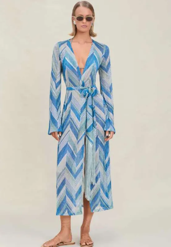 Devon Windsor - Odessa Robe - Glacier sold by Jessie Boutique