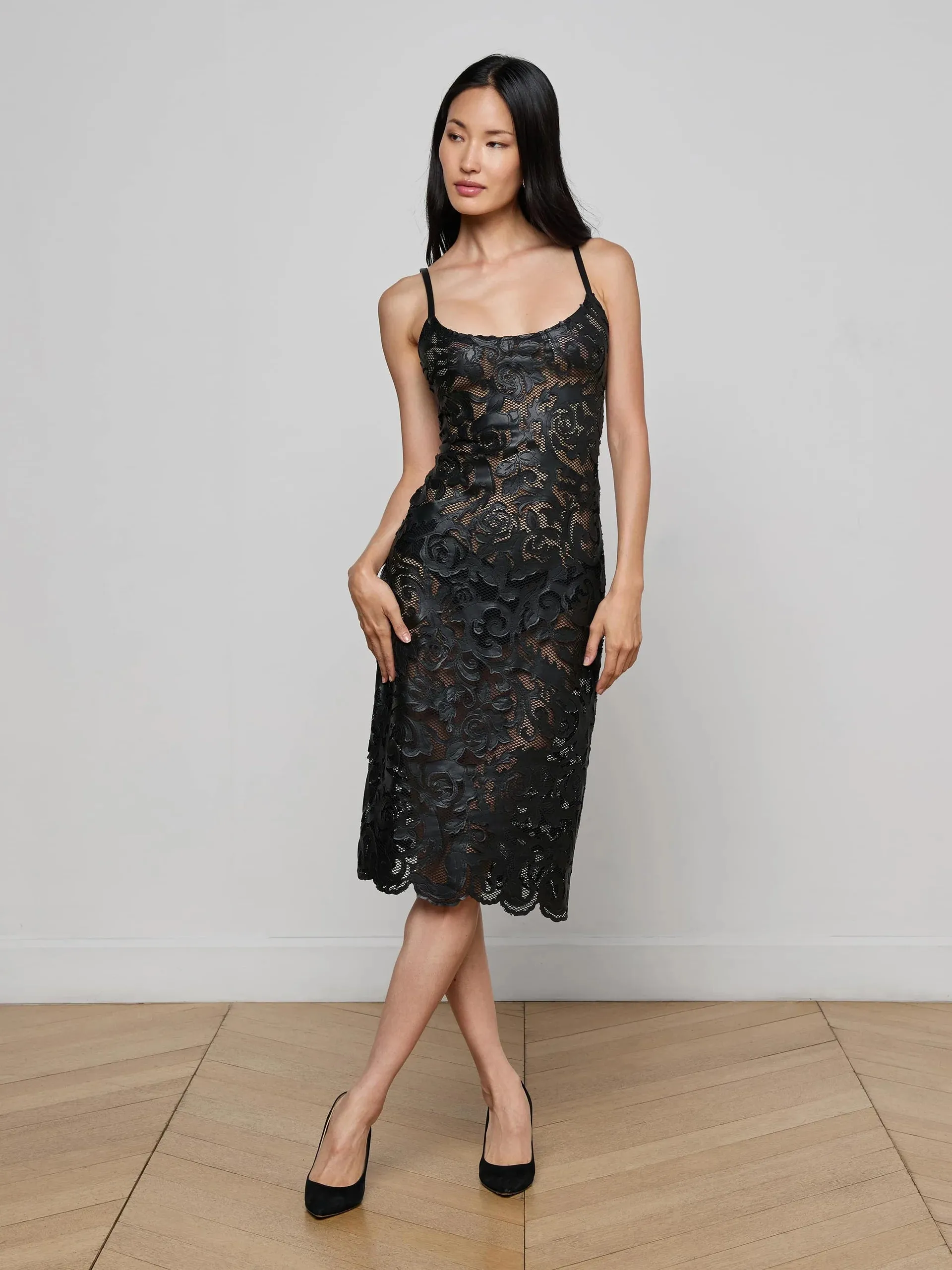 L'agence - Kazuko Vegan Leather Dress - Black sold by Jessie Boutique product image thumbnail 2