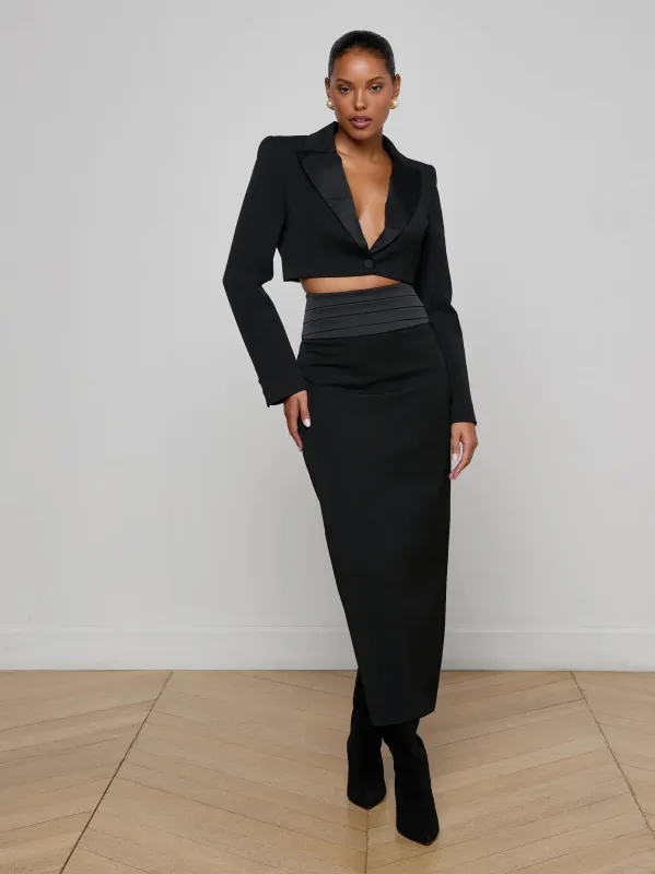 L'agence - Honesty Maxi Skirt - Black sold by Jessie Boutique