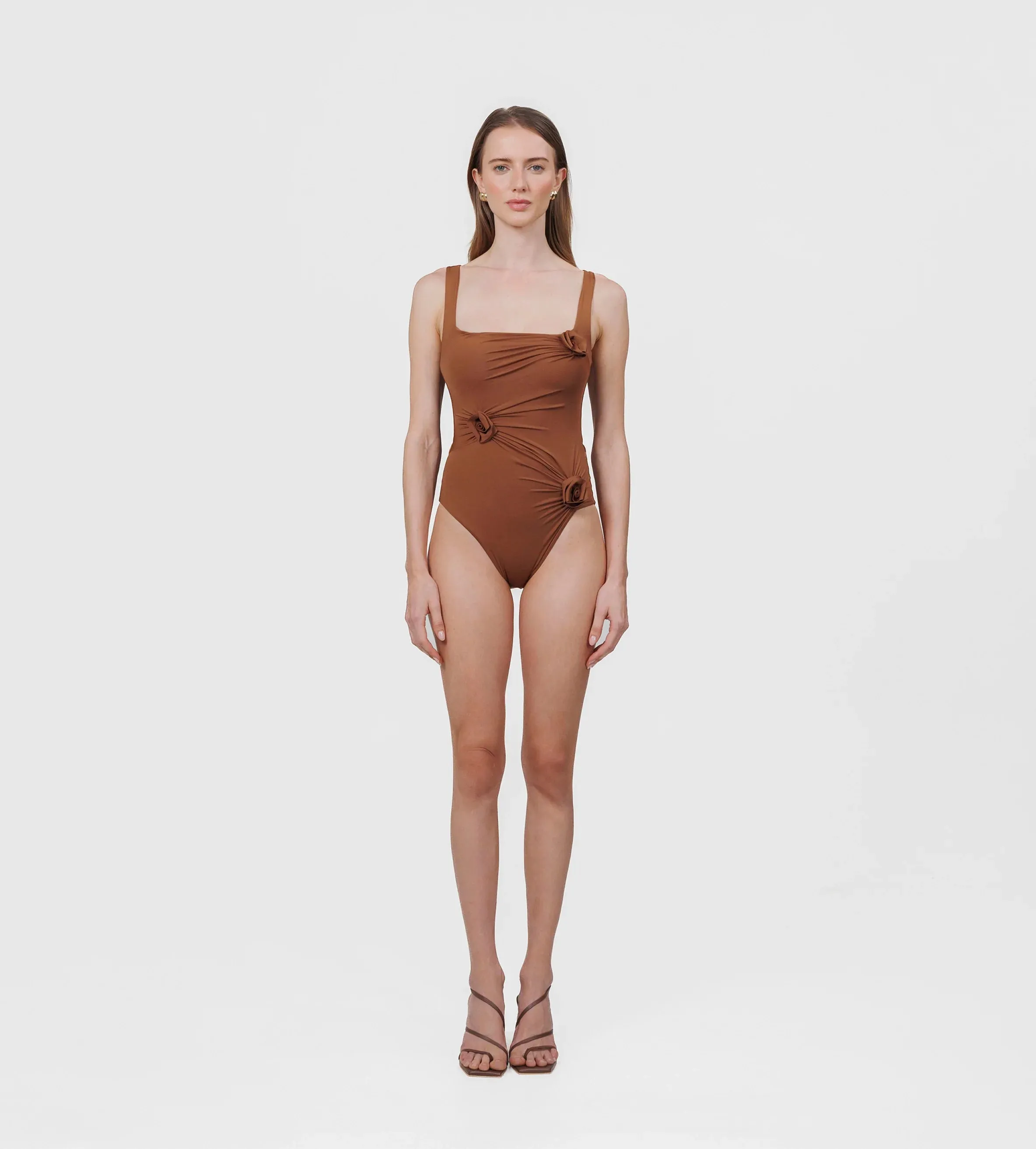 Maygel Coronel - Gemma One Piece - Cocoa Brown sold by Jessie Boutique
