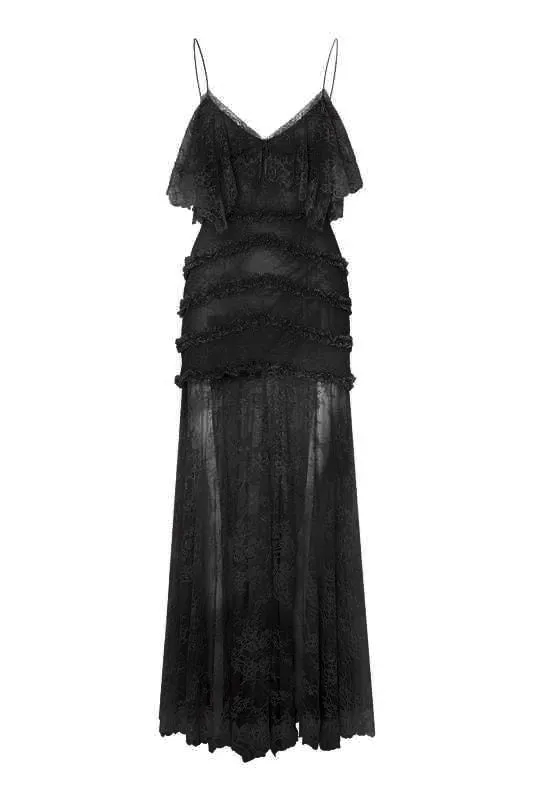 Loveshackfancy - Sandy Lace Maxi Dress - Black sold by Jessie Boutique product image thumbnail 5