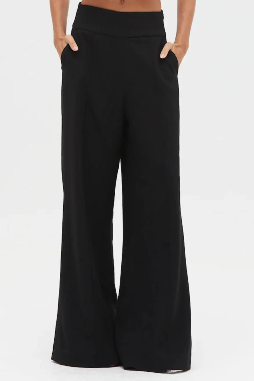 Patbo - Wide Leg Crepe Pant - Black sold by Jessie Boutique product image thumbnail 2