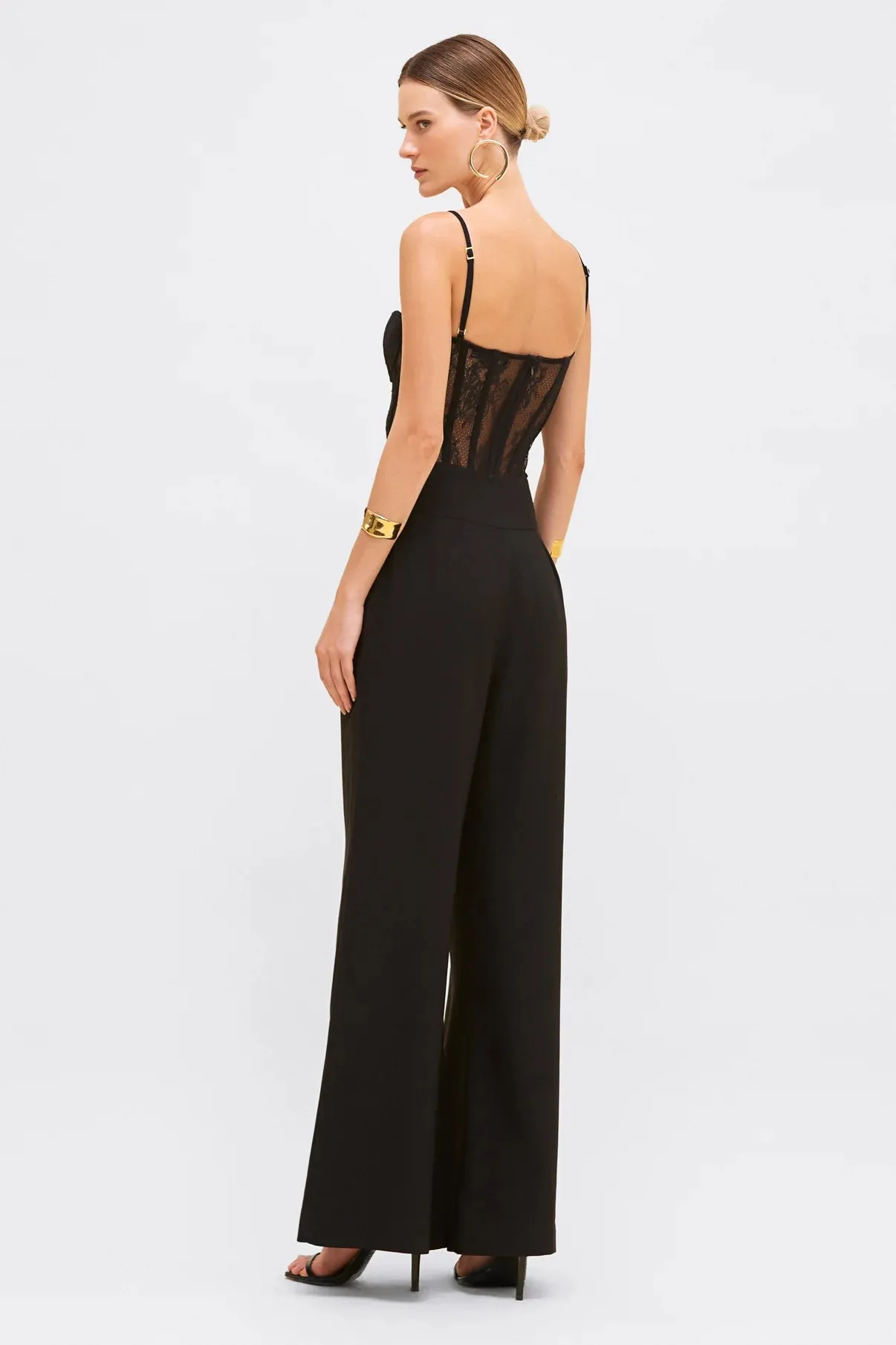 Patbo - Wide Leg Crepe Pant - Black sold by Jessie Boutique product image thumbnail 3