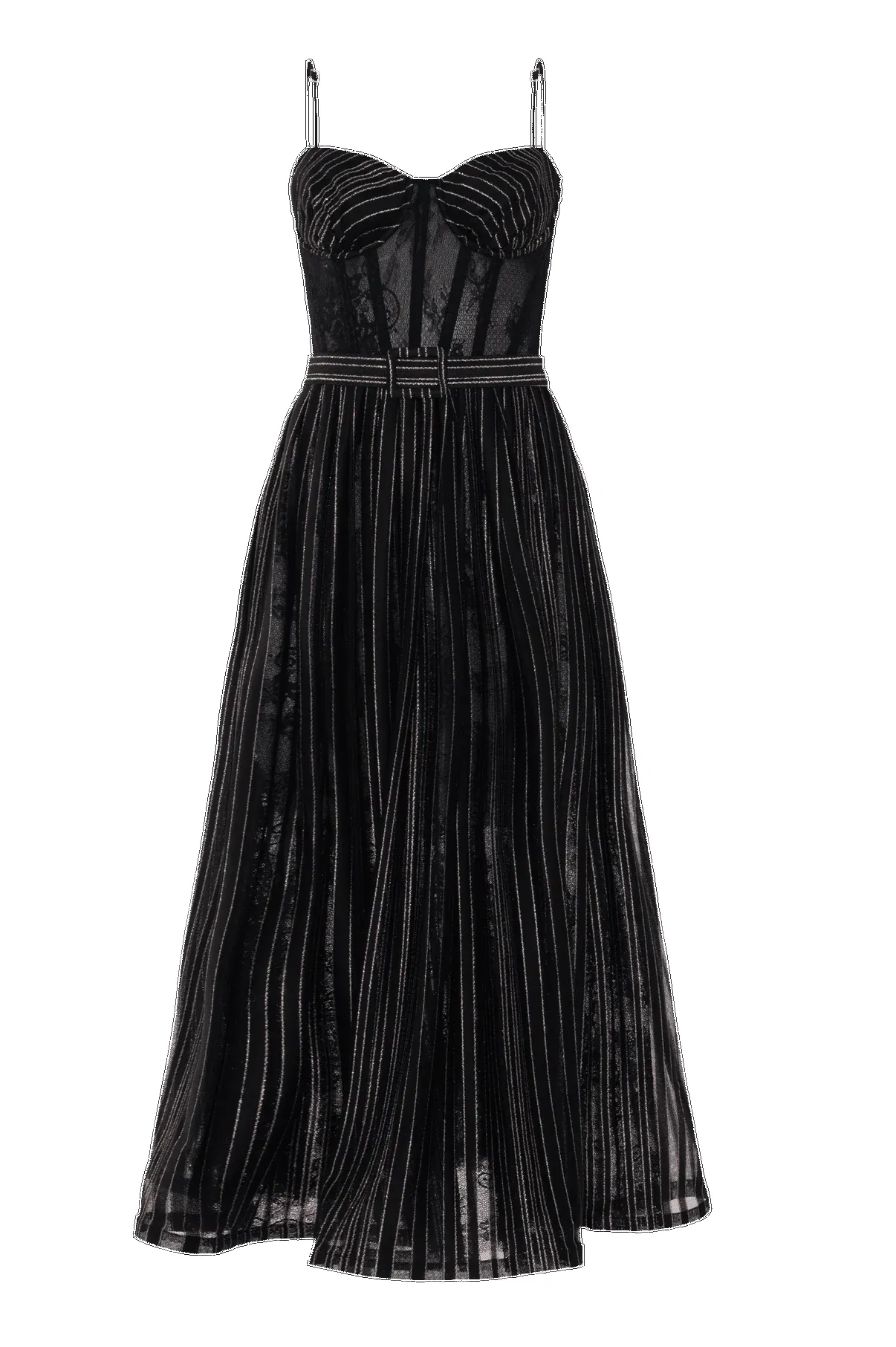 Patbo - Prism Lurex Midi Dress - Black sold by Jessie Boutique product image thumbnail 4