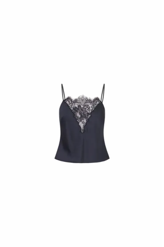 Loveshackfancy - Constantina Top - Black sold by Jessie Boutique