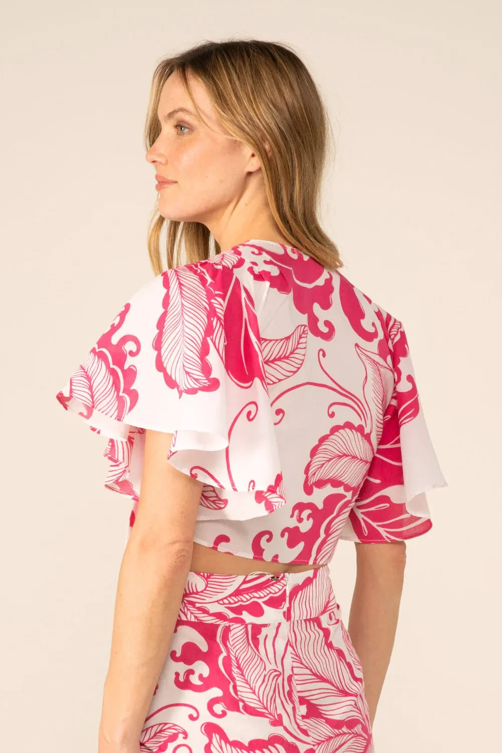 Poupette St Barth - Top Rose - Pink Reef Wave sold by Jessie Boutique product image thumbnail 3