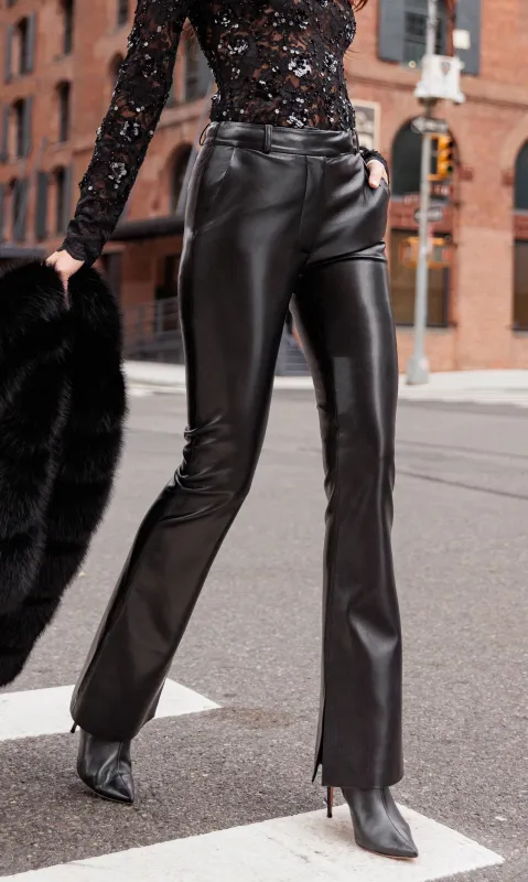 Generation Love - Cady Vegan Leather Pants - Black made by Generation Love