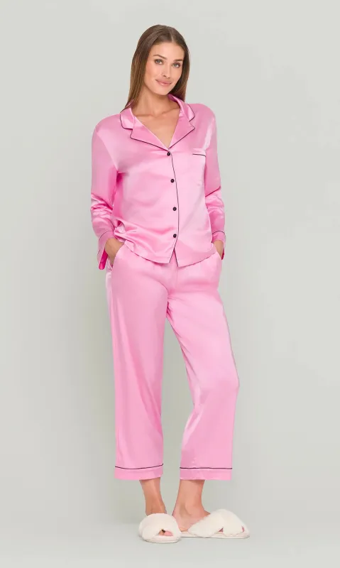 Generation Love - Elina Pajama Set - Bubblegum Pink/Black sold by Jessie Boutique