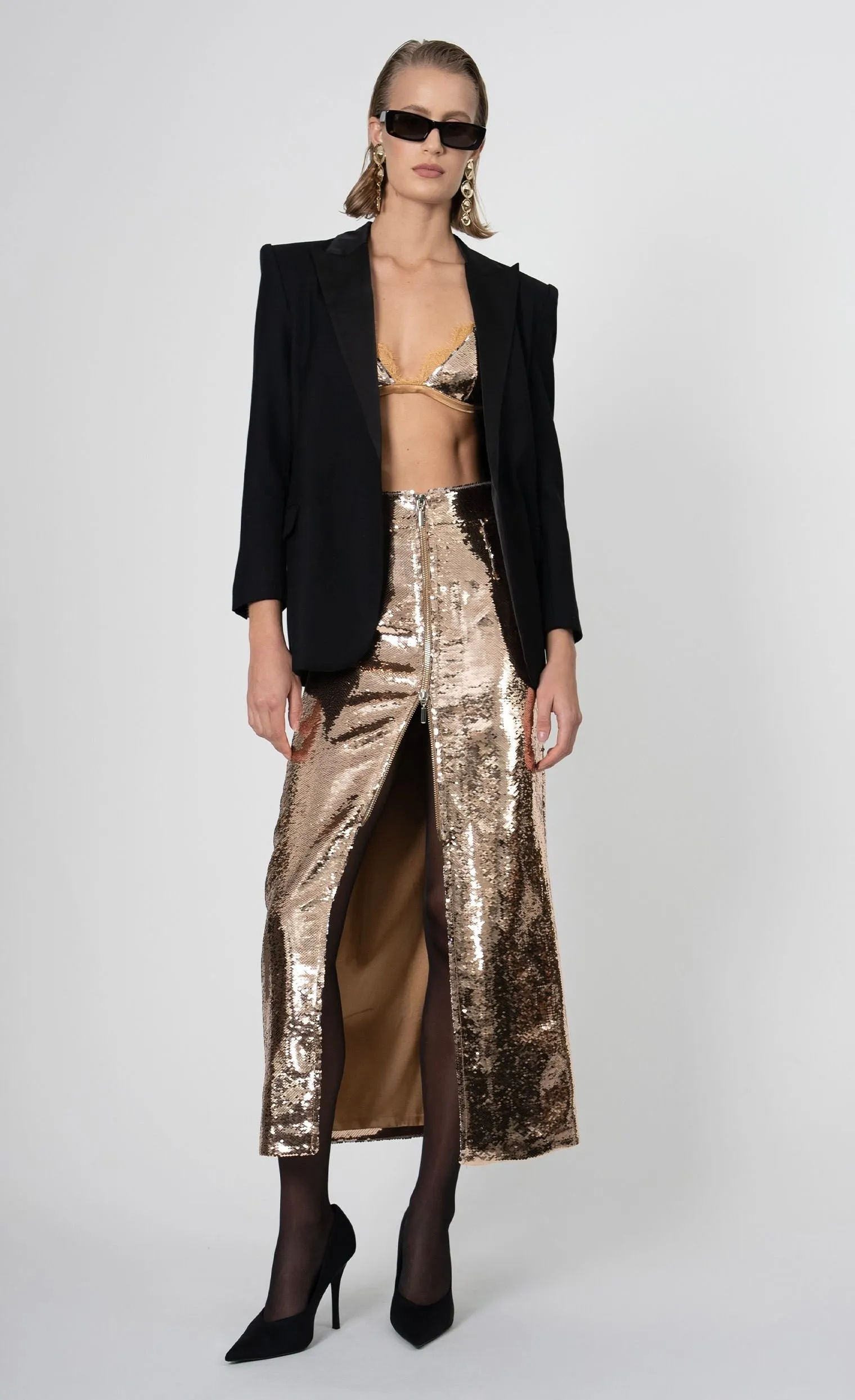 Nonchalant - Margaux Skirt - Bronze sold by Jessie Boutique product image thumbnail 4