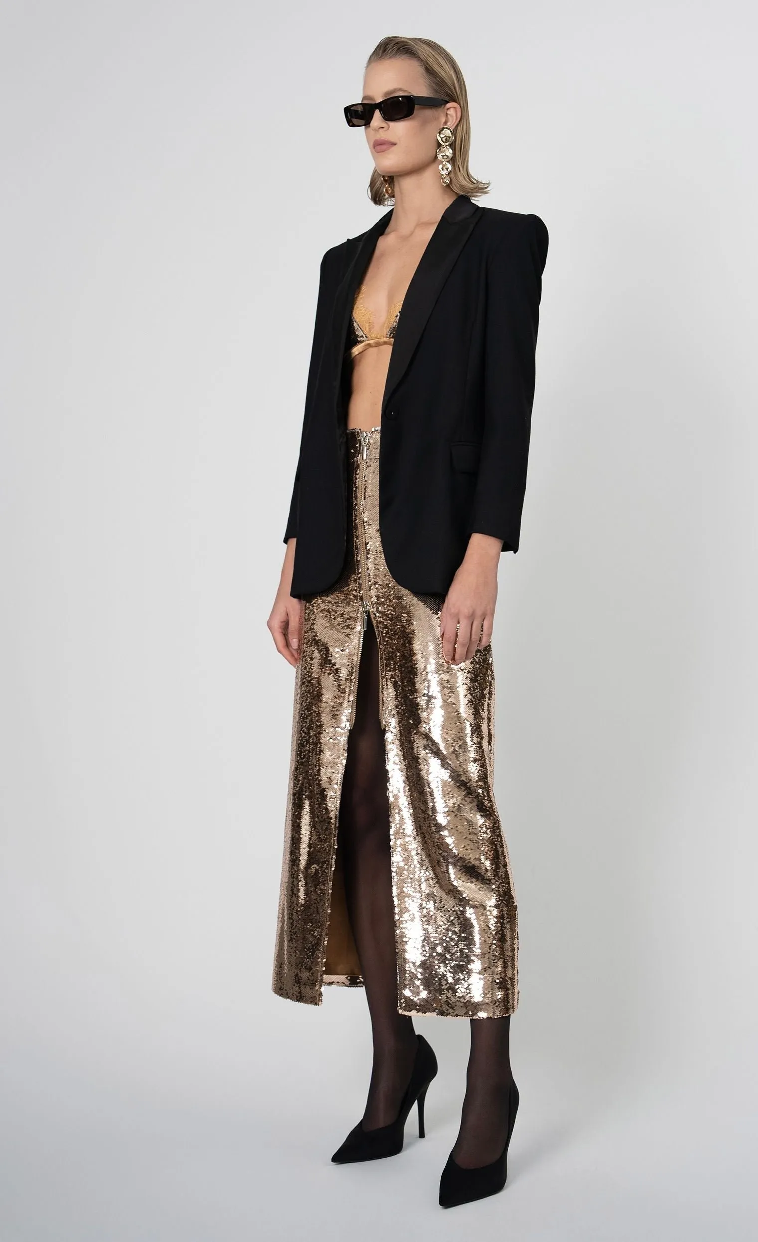 Nonchalant - Margaux Skirt - Bronze sold by Jessie Boutique product image thumbnail 5
