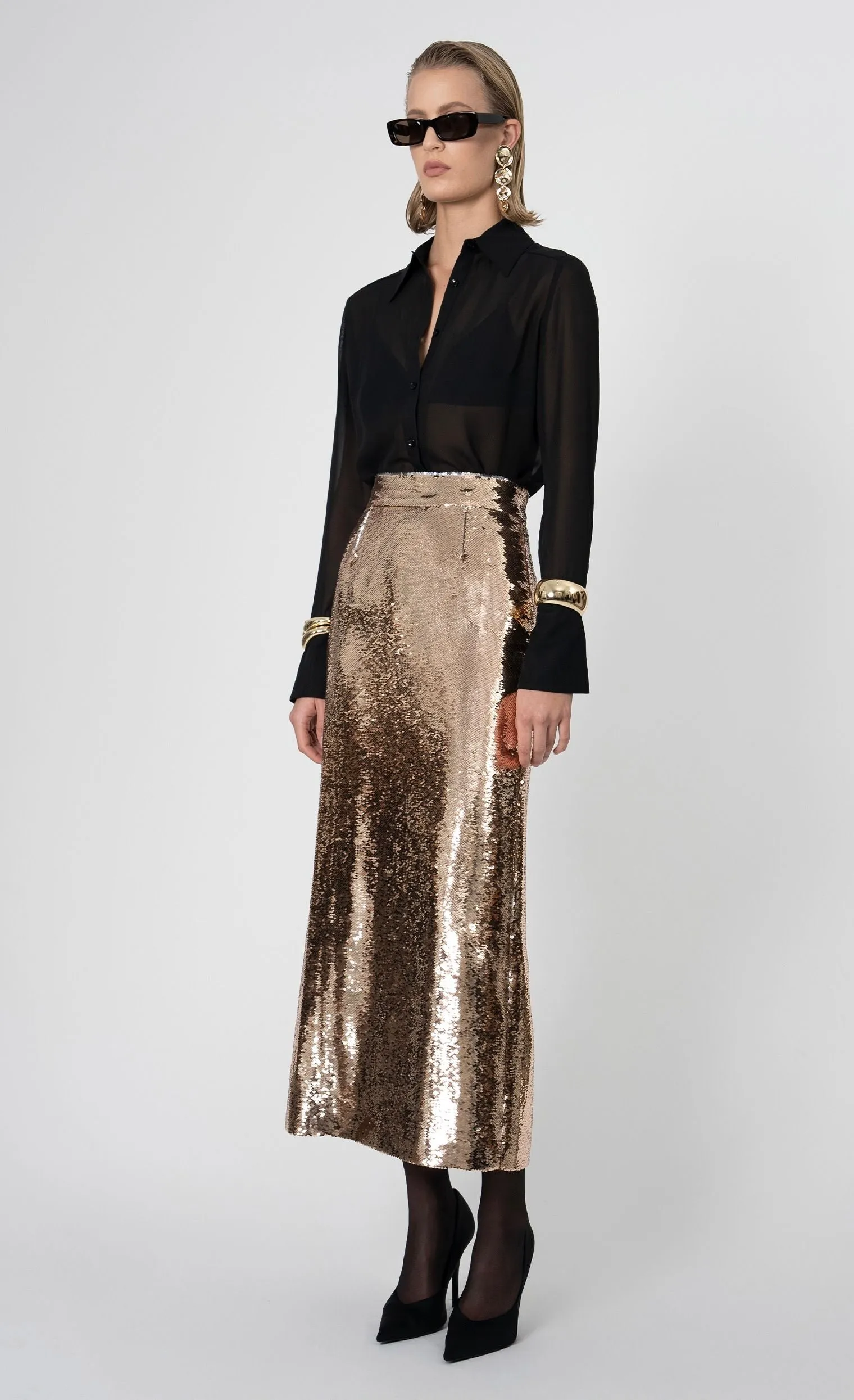 Nonchalant - Margaux Skirt - Bronze sold by Jessie Boutique product image thumbnail 3