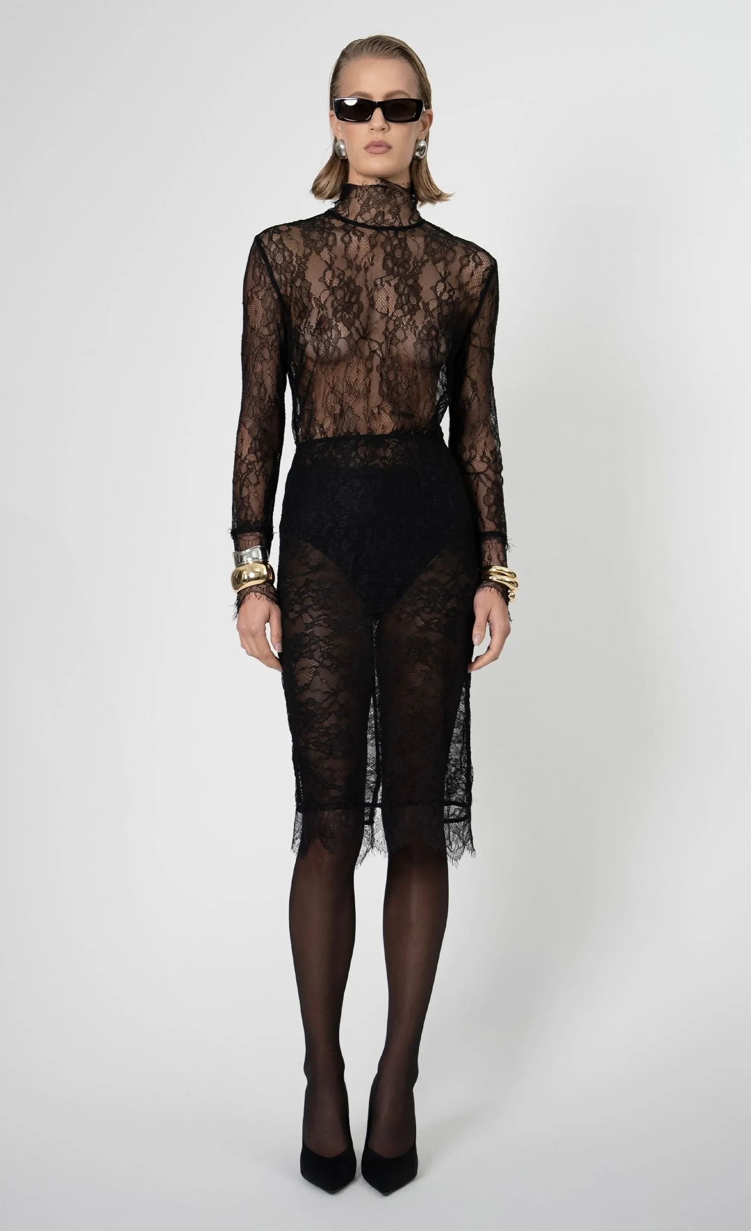 Nonchalant - Mary Lace Top - Black sold by Jessie Boutique product image thumbnail 3