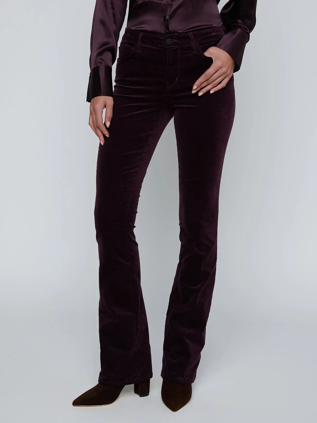 L'agence - Stevie Velvet Jean - Dark Malbec sold by Jessie Boutique product image thumbnail 4