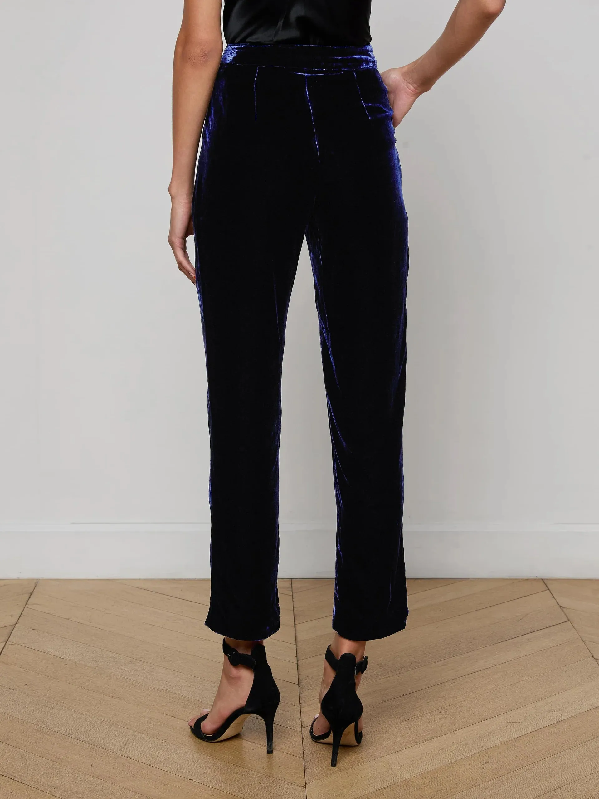 L'agence - Rebel Velvet Trouser - Midnight sold by Jessie Boutique product image thumbnail 3