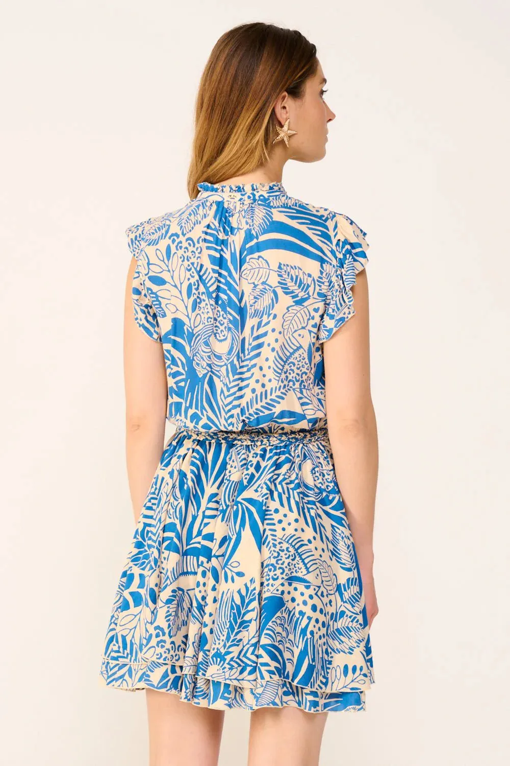 Poupette St Barth - Mini Dress Callie - Blue Toucan sold by Jessie Boutique product image thumbnail 4