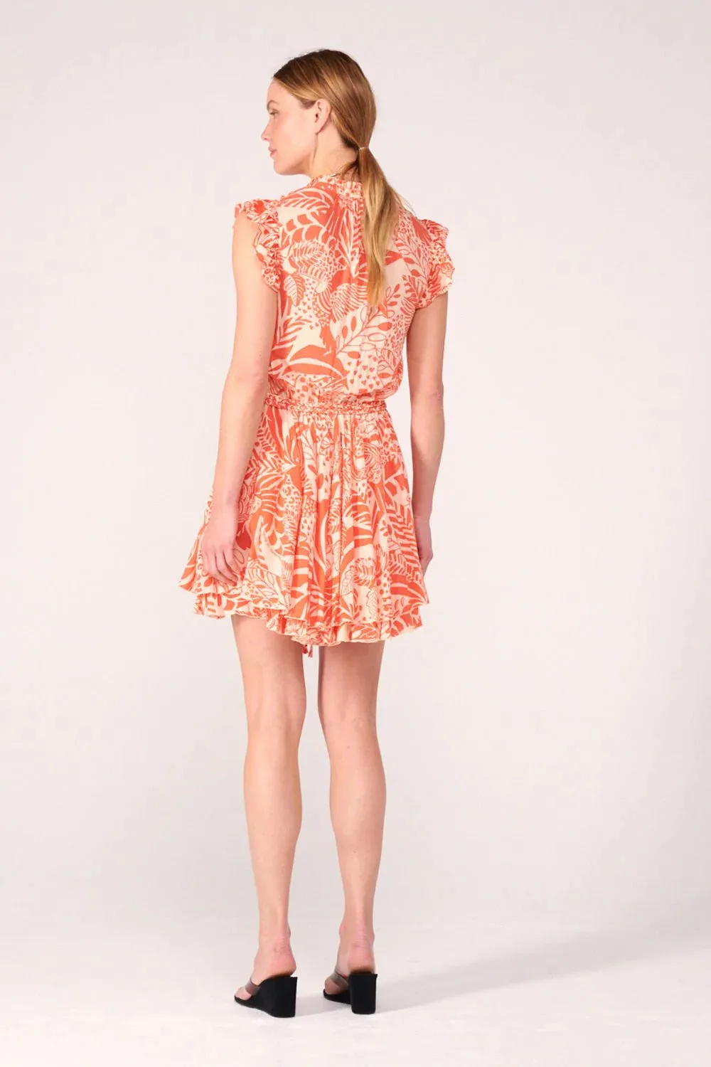Poupette St Barth - Mini Dress Callie - Orange Toucan sold by Jessie Boutique product image thumbnail 3