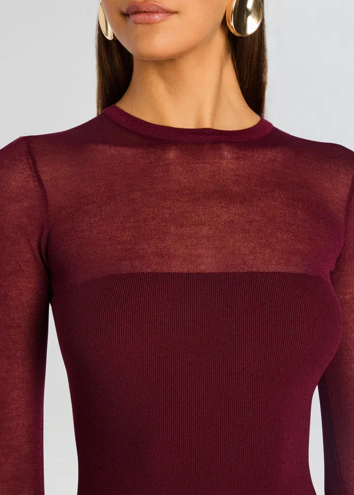 SER.O.YA - Joselyn Knit Dress - Pinot sold by Jessie Boutique product image thumbnail 2