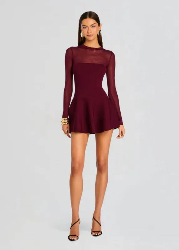 SER.O.YA - Joselyn Knit Dress - Pinot sold by Jessie Boutique