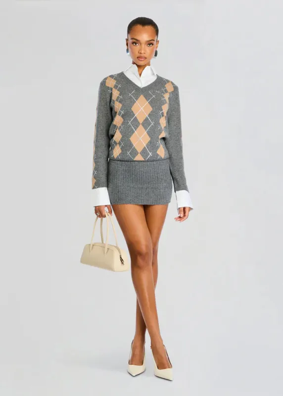 Retrofete - Ornella Embellished Dress - Dusk/Latte sold by Jessie Boutique