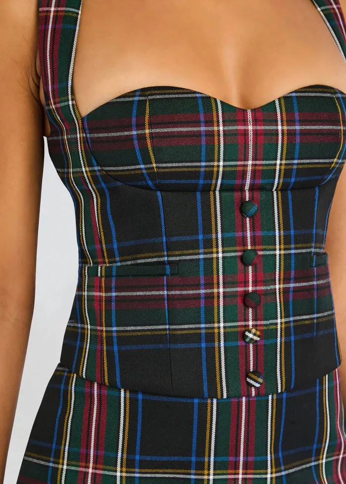 Retrofete - Donella Waistcoat - Black Tartan sold by Jessie Boutique product image thumbnail 2